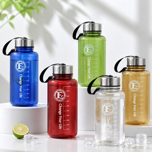Bouteille d'eau de sport en plastique Tritan sans BPA de 1000 ml avec couvercle en acier inoxydable, personnalisable en logo et couleur, bouteille d'eau portable - Product Image 2