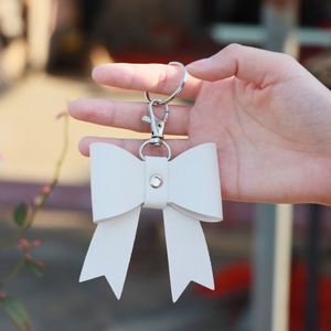 Elegant Bow Charm PU Leather <b>Bag</b> Purse Keychain Accessory Stylish Bow Keychain Cute Bowknot <b>Bag</b> Charm <b>Key</b> <b>Ring</b> - Product Image 3