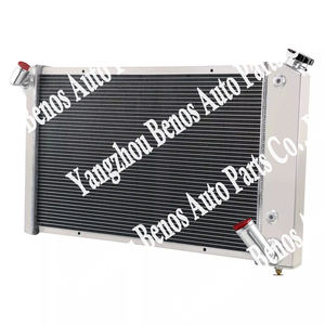 Radiateur 4 rangs en aluminium pour Pontiac Le-Mans / Tempest / <span class=keywords><strong>GTO</strong></span> 1965-1967 5.3L V8 - Product Image 2