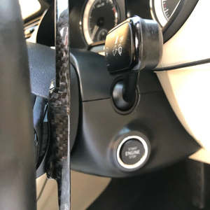 Volante de paleta de turno para VW Golf 6 MK6 <span class=keywords><strong>GTI</strong></span> R Jetta MK5 Passat B6 B7 CC <span class=keywords><strong>Polo</strong></span> Sharan Tiguan Seat Leon <span class=keywords><strong>DSG</strong></span> de fibra de carbono - Product Image 4