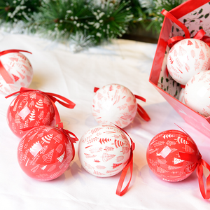 Gangheng Navidads Ornaments Decorating <b>Christmas</b> Gifts <b>Box</b> Packing Shatterproof Sticker <b>Christmas</b> Plastic Ball Set - Product Image 5