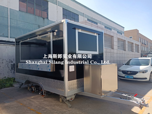 Remolque de comida móvil estándar canadiense, remolque cuadrado de comida rápida, furgoneta de cocina - Product Image 4