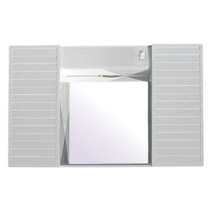Specchio da Bagno con Due Ante 58x37x12cm Specchio e Cornice - Product Image 1