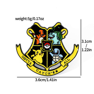 Elf PET aleación insignia Anime japonés Logo insignia sombrero tela bolsa broche dibujos animados Dragoned Ball Goku Vegeta Metal esmalte pines - Product Image 4