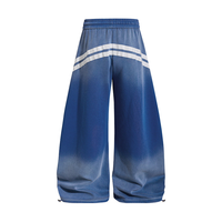 Pantalon cargo ample décontracté unisexe American Vintage à lettres dégradées et coupe large