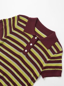 Camiseta Polo de Punto a Rayas, Informal y Versátil, para Mujer, Primavera 2026 - Product Image 6