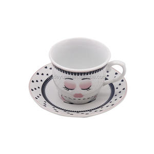 Set di <span class=keywords><strong>Tazze</strong></span> da Caffè in Fine Porcellana <span class=keywords><strong>con</strong></span> Piattino, Design Elegante, Personalizzabile <span class=keywords><strong>con</strong></span> Logo - Product Image 4