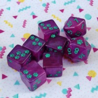 Dés de casino à 6 faces de couleur assortie dés de patte de chat 16mm pour Tenzi, Farkle, Yahtzee, Bunco ou enseignement des mathématiques