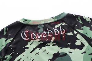 MMA combat formation gym Rash Guard personnalisé imprimé Sublimation Spandex tissu MMA Rash Guard - Product Image 4