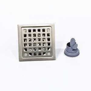 Drain de sol de douche en acier inoxydable 304 au design carré moderne avec grille de couverture amovible pour hôtels - Product Image 6