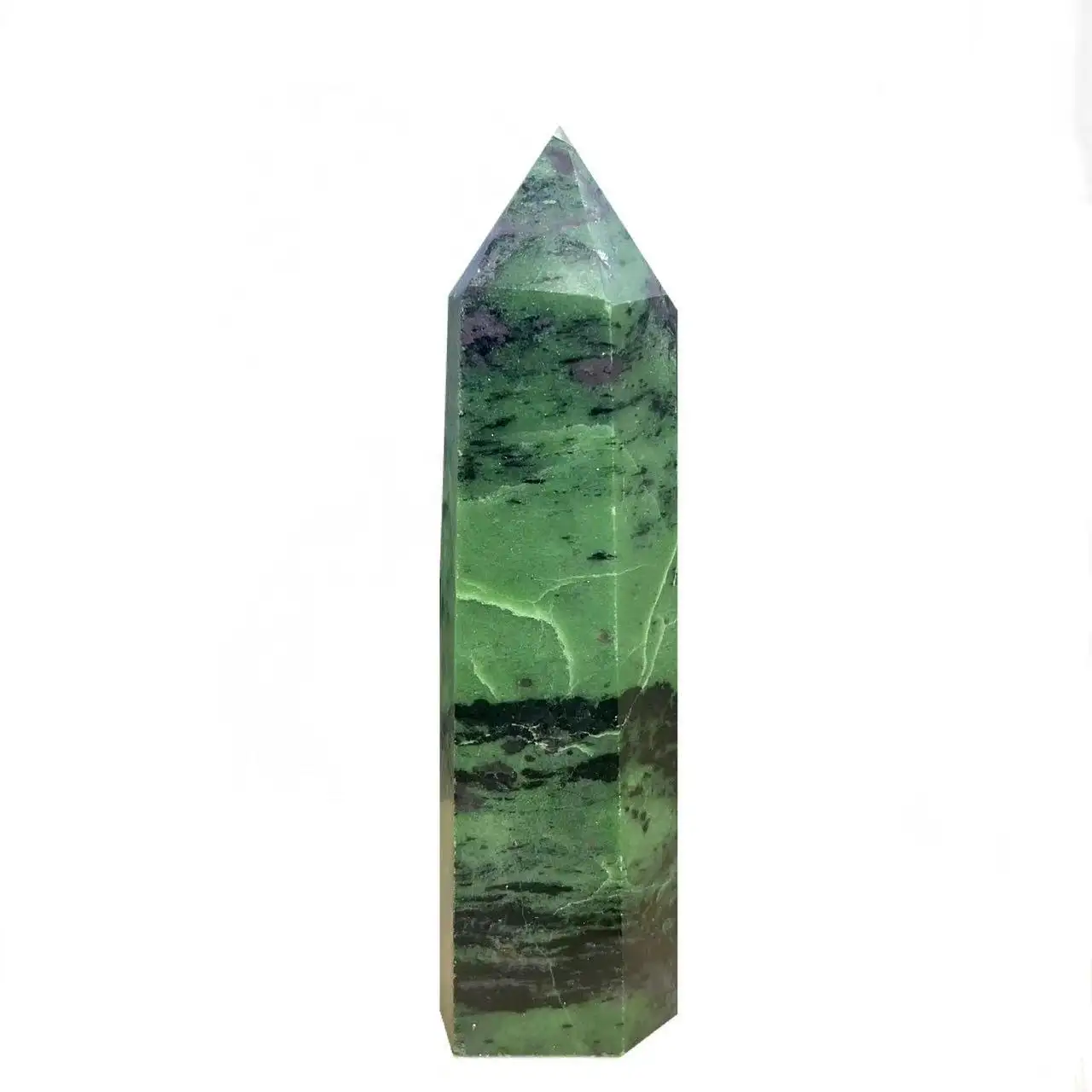 Wholesale Natural Quartz Crystal Points Wands Ruby Zoisite Point Tower For Souvenir Gift