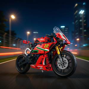 Kit de construction de moto 470 pièces 52x35x8 cm pour les 6 ans et plus - Product Image 3