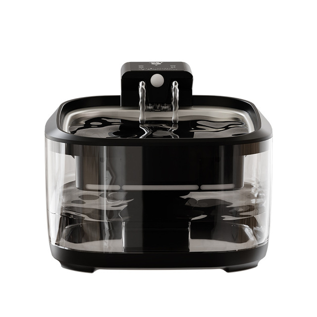 Large Capacity 4.5L Automatic Self-Cleaning Cordless Pet Water Fountain Battery-Operated Energy-Saving Mode Solid for Cats Dogs