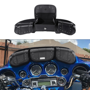 กระเป๋าติดเบาะมอเตอร์ไซค์ TCMT แบบ 3 ช่อง สำหรับ Harley Touring FLHT FLHTC FLHX FLHTK ปี 1996-2013 รุ่น XF2906C15-01 - Product Image 1