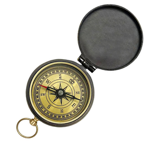 Kompakt Çinko Alaşımlı Cep Saati, Vintage Görünümlü Pusula ile Açık Hava Yürüyüşü Kampçılık Navigasyon Aracı Z50 Pusula - Product Image 4