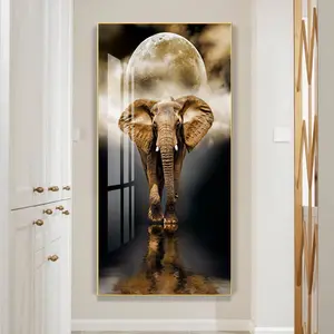코끼리 캔버스 회화 베란다 장식 그림 동물 벽화 인쇄 캔버스 아트 장식