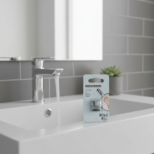 Aeratore in plastica cromata, Design moderno, funzione di risparmio idrico con connessione a vite maschio esterna - Product Image 3