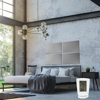 Controlador de temperatura del termostato programable de habitación inalámbrico de diseño Domisi WTS2100 con programas de calor y refrigeración P1 ~ P8