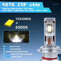 Bombilla LED H4 de 240W para Faros Delanteros, 24000Lm, 6000k, Bombillo LED H1 H3, Focos LED H7 H11, Luces LED 9005 Hb3, Faro LED 9006 Hb4 9012, Venta al Por Mayor