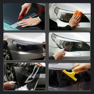 Échantillon gratuit de <span class=keywords><strong>film</strong></span> de <span class=keywords><strong>phare</strong></span> à fumée foncée pour voiture, <span class=keywords><strong>moto</strong></span> et verre de construction - Product Image 4