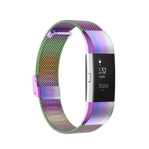 Tschick – <span class=keywords><strong>Bracelet</strong></span> de montre milanais pour <span class=keywords><strong>Fitbit</strong></span> <span class=keywords><strong>Charge</strong></span> <span class=keywords><strong>2</strong></span>, <span class=keywords><strong>Bracelet</strong></span> de rechange avec boucle en acier inoxydable, petit et grand métal - Product Image 6
