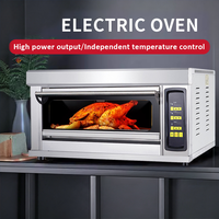Four commercial LGO pour cuire du pain, des pizzas, des tartes aux œufs, en acier inoxydable, four électrique numérique 220-380V