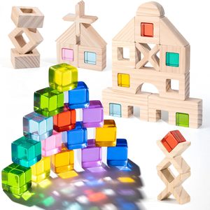 36 шт., набор деревянных строительных блоков - Product Image 1
