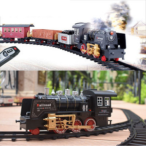 Juguete de simulación de vapor eléctrico para niños, tren pequeño supergrande con Control remoto, puede fumar, Riel de alta velocidad - Product Image 3