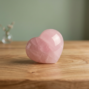Cœur en quartz rose - Product Image 2