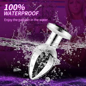 Hot Selling Afstandsbediening Metalen Prostaat Massager Anale Vibrerende Butt Plug Vibrator Voor Volwassen Vrouwen Mannen Seksspeeltjes - Product Image 5