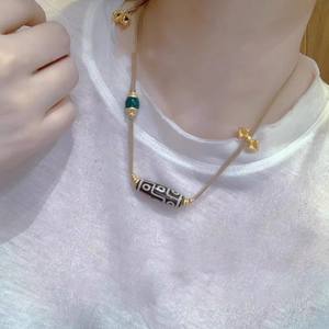 2023 Neue Vajra Xueba <span class=keywords><strong>Tibet</strong></span> Perlenkette für Damen, schlichter ethnischer Stil, vielseitiges Design, personalisiertes Zubehör - Product Image 4