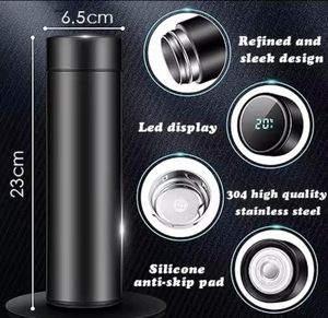 Termos Personalizados con Logotipo Digital de 500 ml con Pantalla LED de Temperatura, Taza Térmica de Acero Inoxidable, Botella de Agua Inteligente - Product Image 3