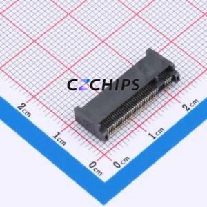 X1302WVS-67CM-LPV01 Hard Drive Connector (SAS/SATA/M.2) SMD Connector M.2-M Key Female 67P Horizontal Mount - Product Image 1