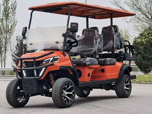 Voiturette de golf électrique 3-4 places 48V 72V Lithium avec éclairage LED, quatre roues, double rangée, certifiée CE, 30 km/h, pour utilisation sur les terrains de golf - Product Image 2