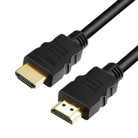 V1.4 câbles vidéo plaqués or mâle à mâle hdmi 1080P câble 3D pour HDTV 0.5m 1m 1.5m 2m 3m 5m 10m 12m 15m 20m câble HDMI noir