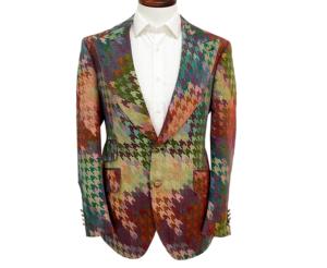 Costume d'affaires pour homme de style classique, 2 pièces, sur mesure, coupe ajustée, grande taille, plissé, respirant, imperméable, simple boutonnage, en laine - Product Image 1
