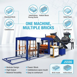 Machine de fabrication de blocs de <span class=keywords><strong>béton</strong></span> QT6-15 PLC à pompe et roulement, haute capacité 10800 <span class=keywords><strong>P</strong></span>/jour, entièrement automatique pour pavés, blocs emboîtables et creux - Product Image 2