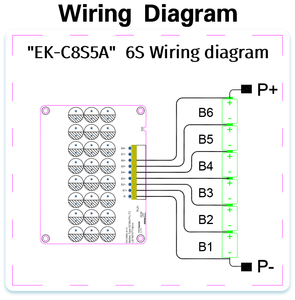 Enerkey ODM 6-8s 5A 리튬 이온/Lifepo4 Lto 밸런서 48v 전기 공구 용 태양 전지 밸런서 8S 이퀄라이저 - Product Image 6