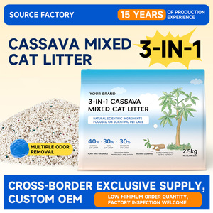 Premium Cassave Kattenbakvulling Sterke Waterabsorptie Lichtgewicht Stofvrij voor Alle Kattenrassen - Product Image 2