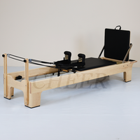 Machine de Pilates Reformer en bois d'érable pour la maison, équipement de fitness pour renforcer le tronc et la flexibilité