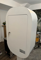 Nouvelle Offre 2026 : Cabine Photo Ovale en Aluminium Durable pour iPad avec Éclairage LED RGB Contrôlé par Application et Valise de Transport à Roulettes – Idéale pour Mariages