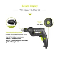 Perceuse électrique 10 mm WU107/WU124/WU122K/WU118.1 220V, perceuse à main, tournevis électrique, régulation de vitesse