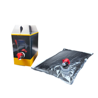 Boîte BIB avec valve papillon Bag-in-Box, sac intérieur en aluminium pour vin rouge, café, boissons, résistant à la lumière et à la pression