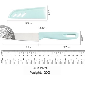 Ensemble d'outils de préparation de repas pour bébé : mini planche à découper, couteau à fruits, éplucheur, ciseaux, manche en PP, gadget de cuisine portable pour la maison - Product Image 4