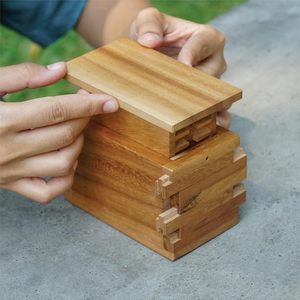 Scatola sicura-rompicapo scatola di legno con serratura misteriosa e <span class=keywords><strong>trucchi</strong></span> magici-salvadanaio ideale - Product Image 5