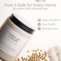 Bougie parfumée en verre givré personnalisée de luxe 550g, bougie en cire de soja naturelle en gros pour la décoration de la maison et les cadeaux