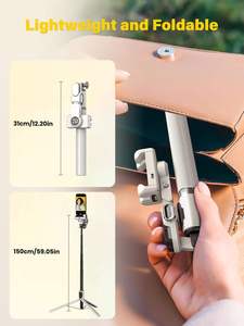 AOCHUAN Smart M2 PRO อุปกรณ์กันสั่นแบบติดตามอัตโนมัติ ขยายได้ 160 ซม. ชาร์จผ่านพอร์ต Type-C สำหรับการถ่ายเซลฟี่ในครอบครัวและการเดินทาง [อุปกรณ์อเนกประสงค์] - Product Image 3