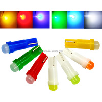 2 bombillas LED T5 1SMD para motocicleta 360 °   Luz indicadora de dispersión para salpicadero, matrícula, palanca de cambios, espejo, 12V