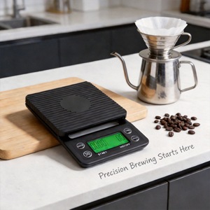 <span class=keywords><strong>Balance</strong></span> électronique de cuisine domestique pour café infusé à la main, vente directe usine, transfrontalière, précision 0,1g, modèles 3kg et 5kg, modèle K07 - Product Image 2