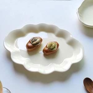 도매 세라믹 디너 플레이트 톤즈 케이터링 디저트 블랙 디너 플레이트 레스토랑용 세라믹 - Product Image 4